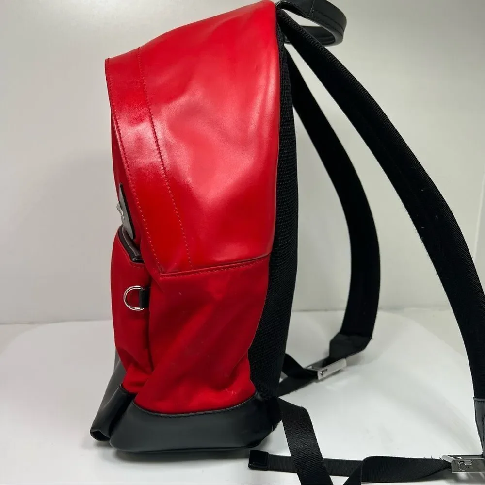 Fendi Monster Bug's Eye Backpack Large Capacity Men's Red